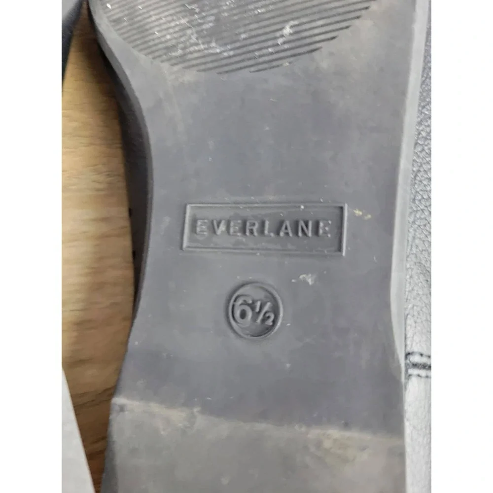 Everlane‎ The Day Glove Black Leather Pointed Toe Ballet Flats Women's Size 6.5 - Picture 8 of 8